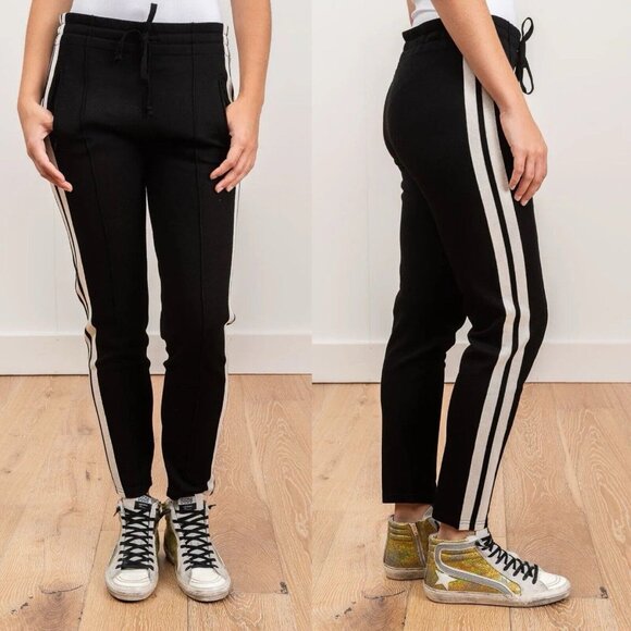 GUC Isabel Marant Etoile Black & White Track Dario Pants Size 38 -‎ 28'' inseam - Picture 1 of 10